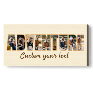 Personalized Adventure Picture Collage, Photo Gift For Travelers, Travel Gift Ideas