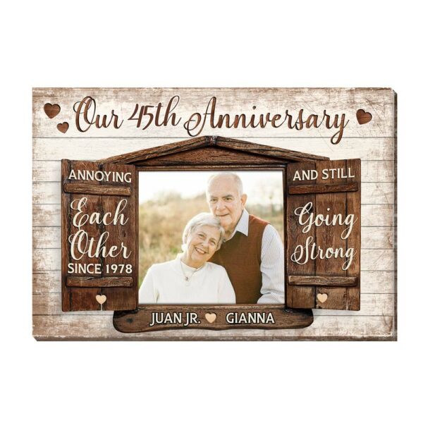 Personalized Anniversary Gift Annoying Each Other Since Canvas