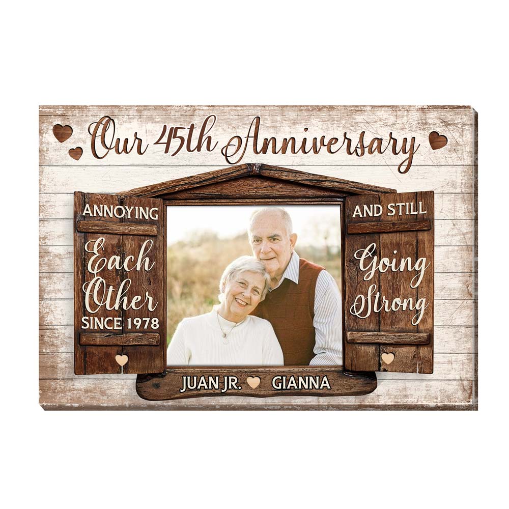 Personalized Anniversary Gift Annoying Each Other Since Canvas Personalized Anniversary Gift Annoying Each Other Since Canvas