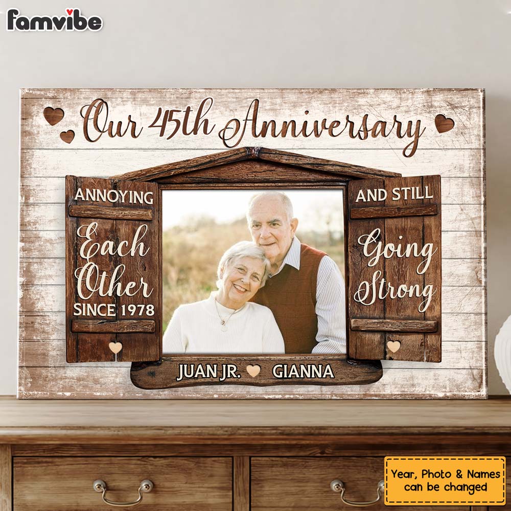 Personalized Anniversary Gift Annoying Each Other Since Canvas Personalized Anniversary Gift Annoying Each Other Since Canvas