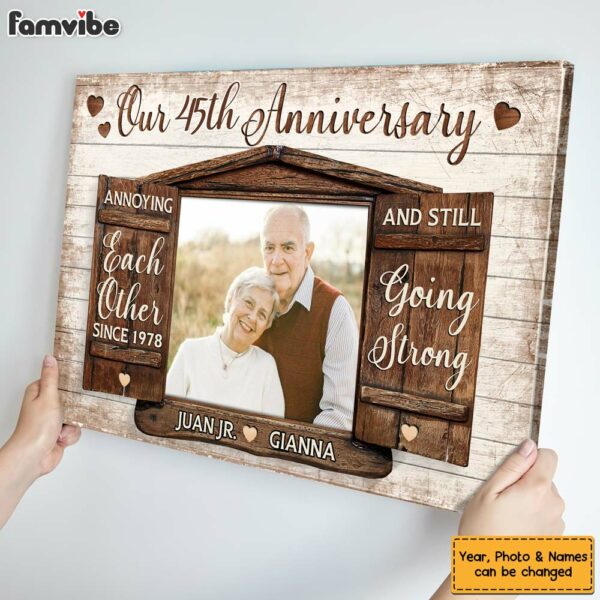 Personalized Anniversary Gift Annoying Each Other Since Canvas