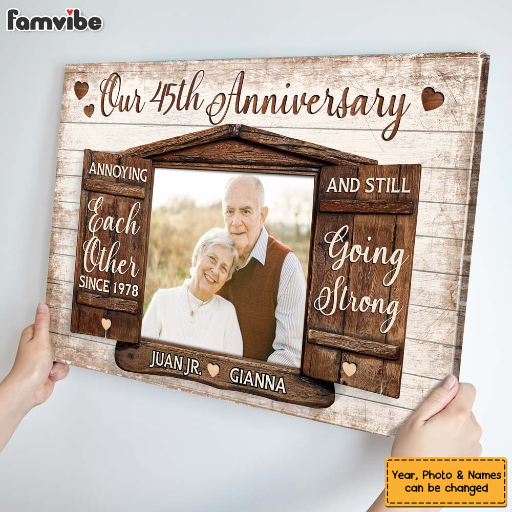 Personalized Anniversary Gift Annoying Each Other Since Canvas Personalized Anniversary Gift Annoying Each Other Since Canvas