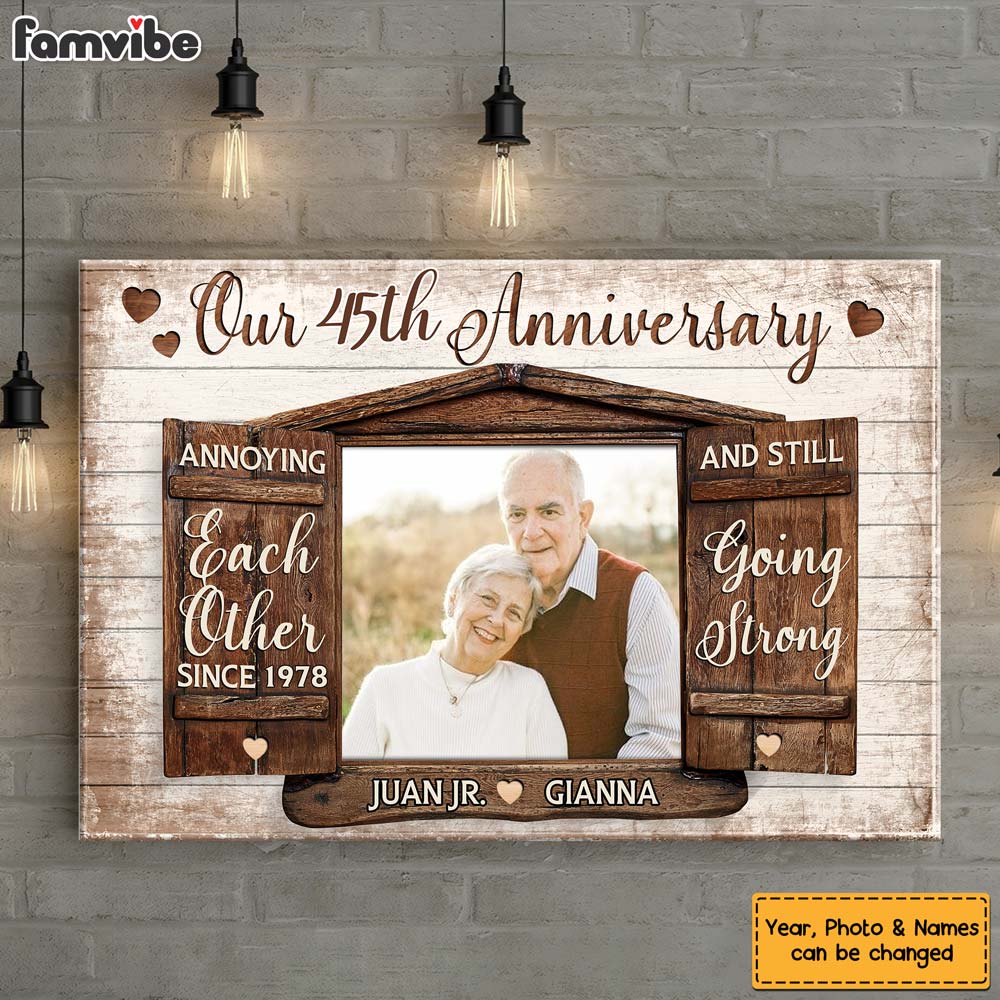 Personalized Anniversary Gift Annoying Each Other Since Canvas Personalized Anniversary Gift Annoying Each Other Since Canvas