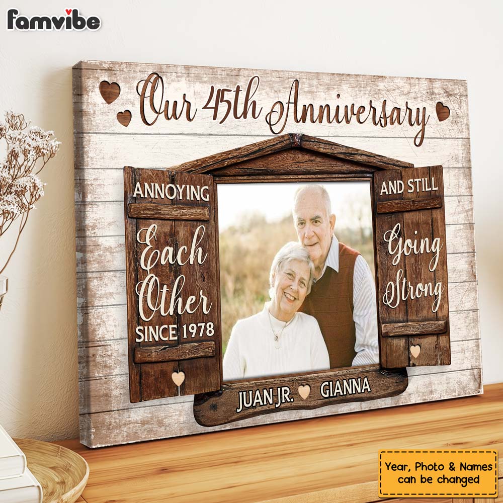 Personalized Anniversary Gift Annoying Each Other Since Canvas Personalized Anniversary Gift Annoying Each Other Since Canvas