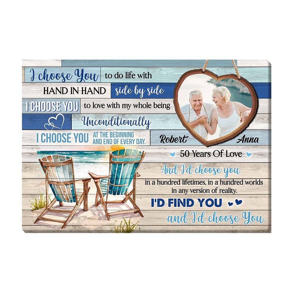 Personalized Anniversary Gift For Couple 50 Years Of Love Canvas Personalized Anniversary Gift For Couple 50 Years Of Love Canvas