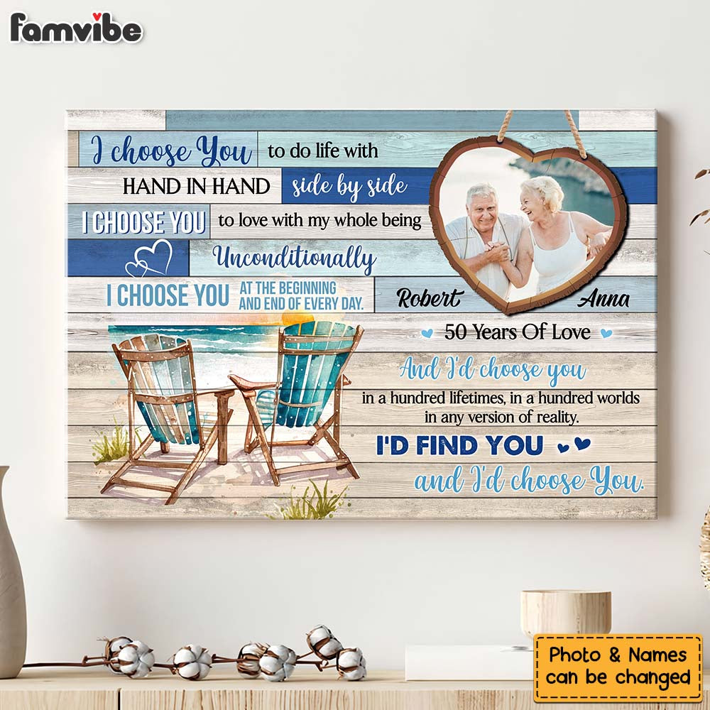 Personalized Anniversary Gift For Couple 50 Years Of Love Canvas Personalized Anniversary Gift For Couple 50 Years Of Love Canvas