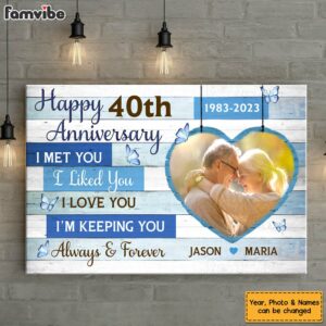 Personalized Anniversary Gift For Couple I’m Keeping You Canvas