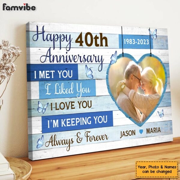 Personalized Anniversary Gift For Couple I’m Keeping You Canvas