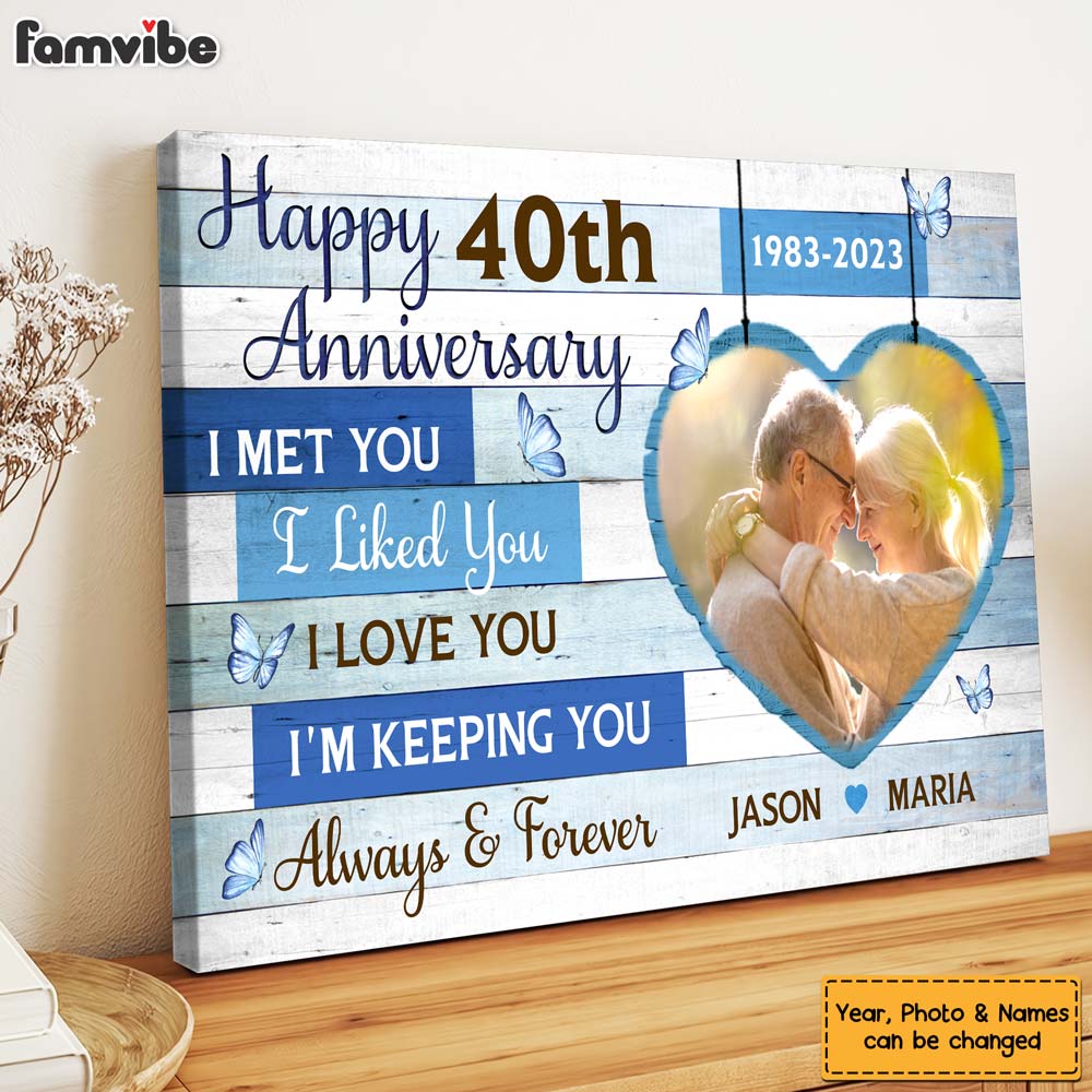 Personalized Anniversary Gift For Couple I'm Keeping You Canvas Personalized Anniversary Gift For Couple I'm Keeping You Canvas