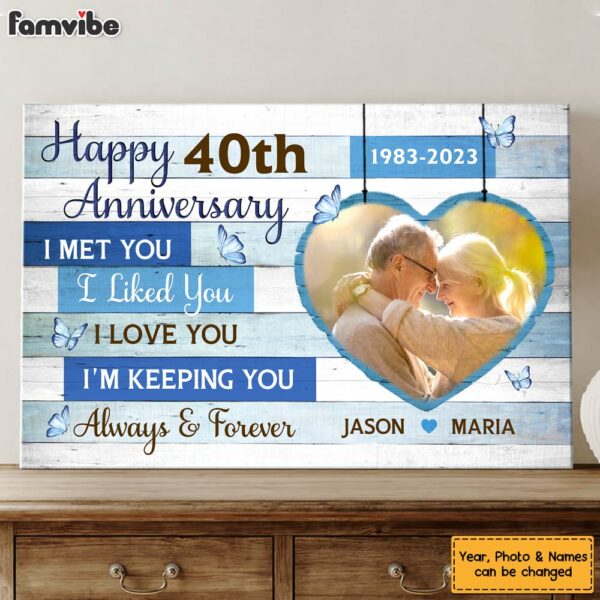 Personalized Anniversary Gift For Couple I’m Keeping You Canvas