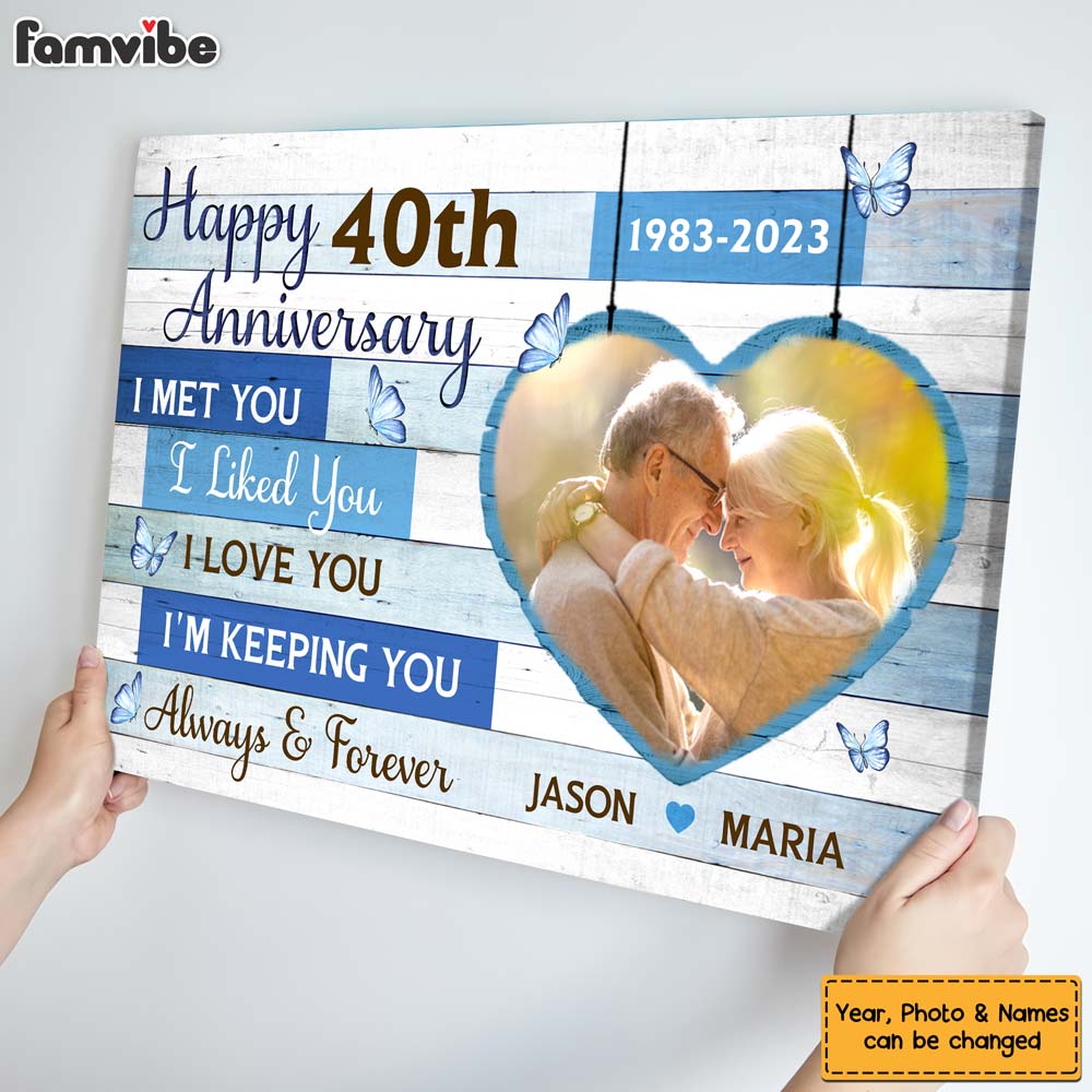 Personalized Anniversary Gift For Couple I'm Keeping You Canvas Personalized Anniversary Gift For Couple I'm Keeping You Canvas