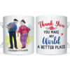 Personalized Anniversary Gift For Couple Thank You Mug