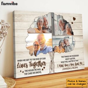Personalized Anniversary Gift For Couple Upload Photo Canvas