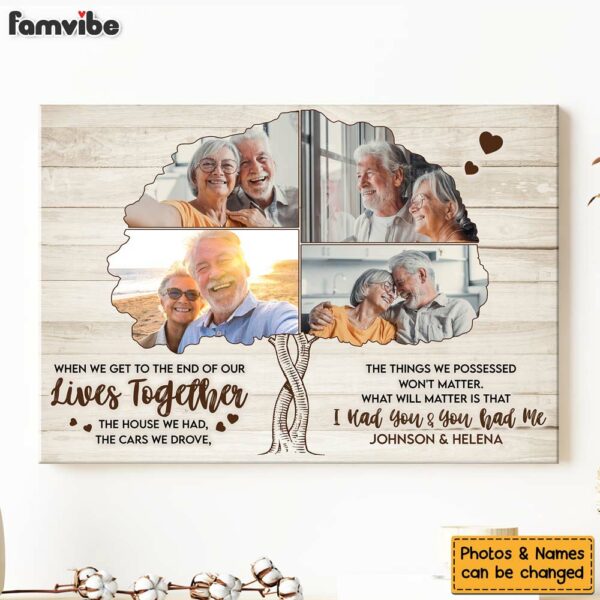 Personalized Anniversary Gift For Couple Upload Photo Canvas
