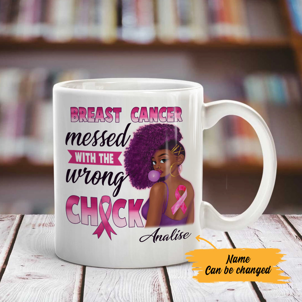Personalized BWA Breast Cancer Wrong Chick Mug Personalized BWA Breast Cancer Wrong Chick Mug