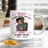 Personalized BWA Couple Love Is Mug