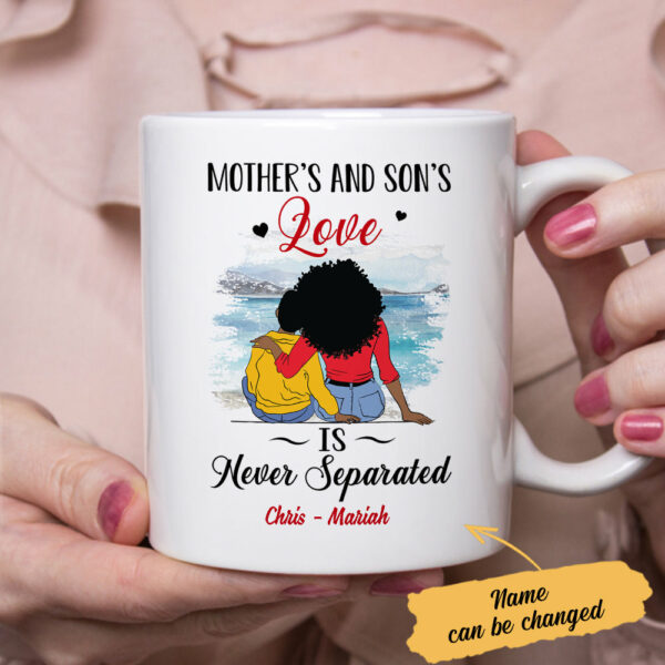 Personalized BWA Mom And Son Love Mug