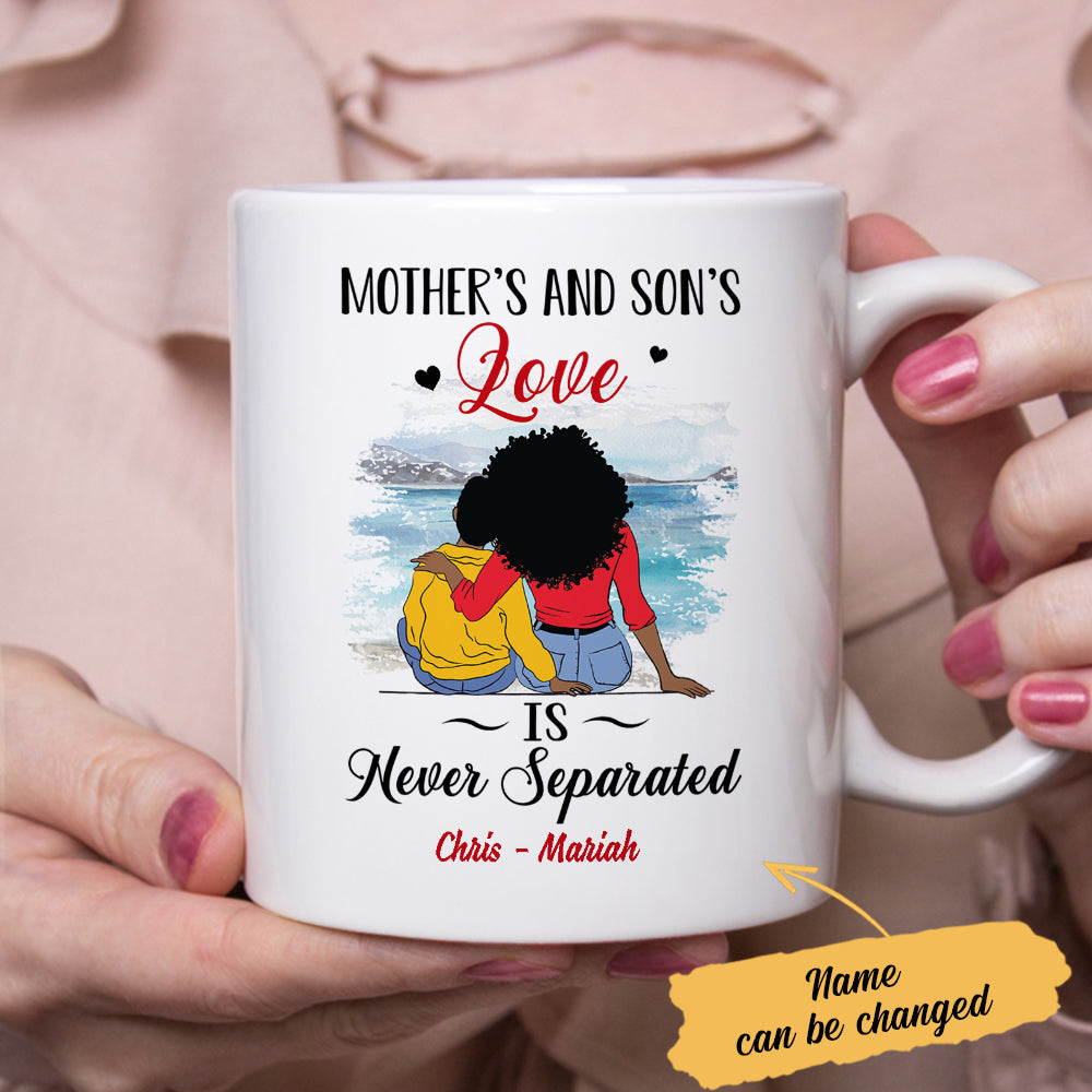Personalized BWA Mom And Son Love Mug Personalized BWA Mom And Son Love Mug