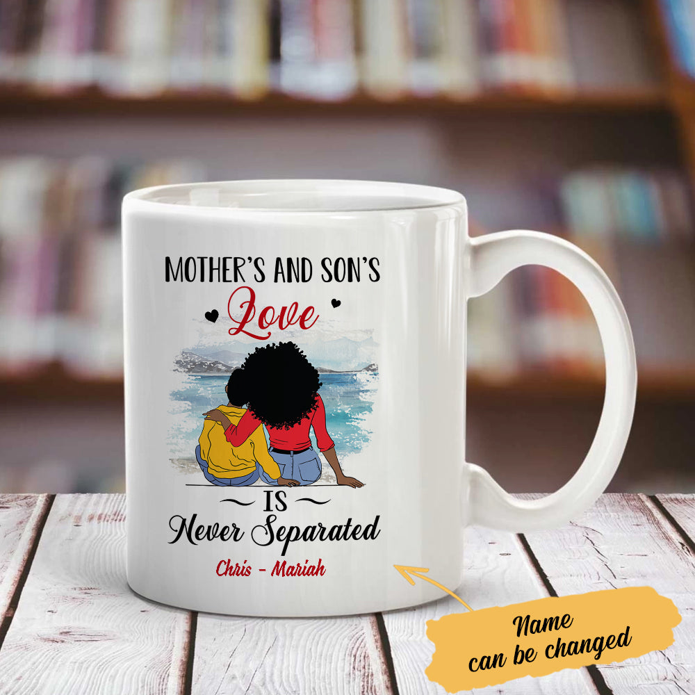 Personalized BWA Mom And Son Love Mug Personalized BWA Mom And Son Love Mug
