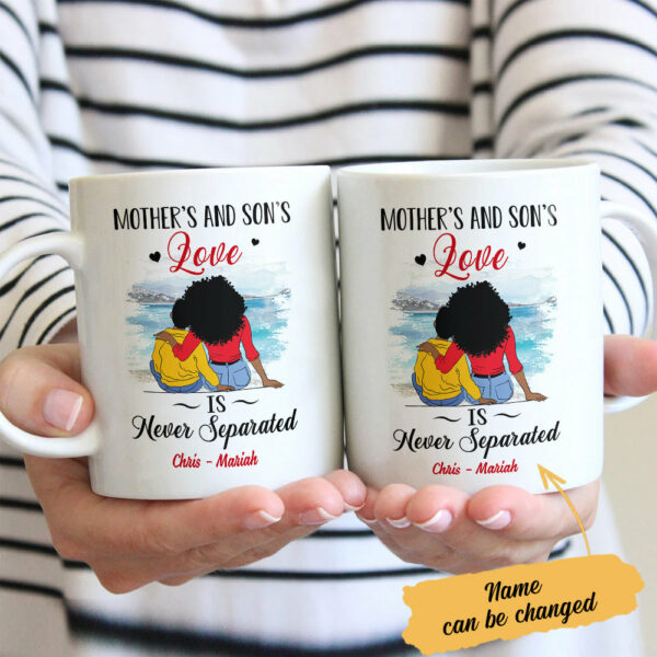 Personalized BWA Mom And Son Love Mug