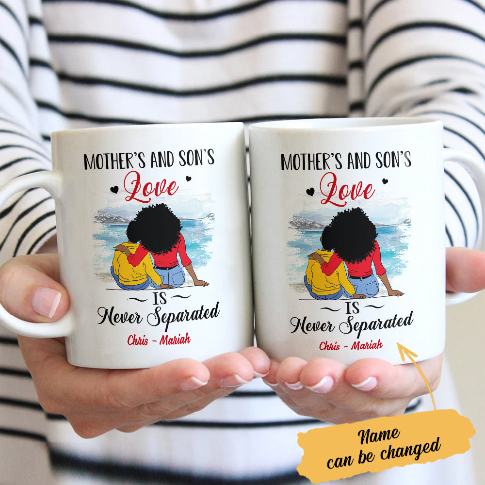 Personalized BWA Mom And Son Love Mug Personalized BWA Mom And Son Love Mug