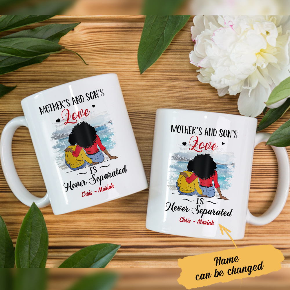 Personalized BWA Mom And Son Love Mug Personalized BWA Mom And Son Love Mug