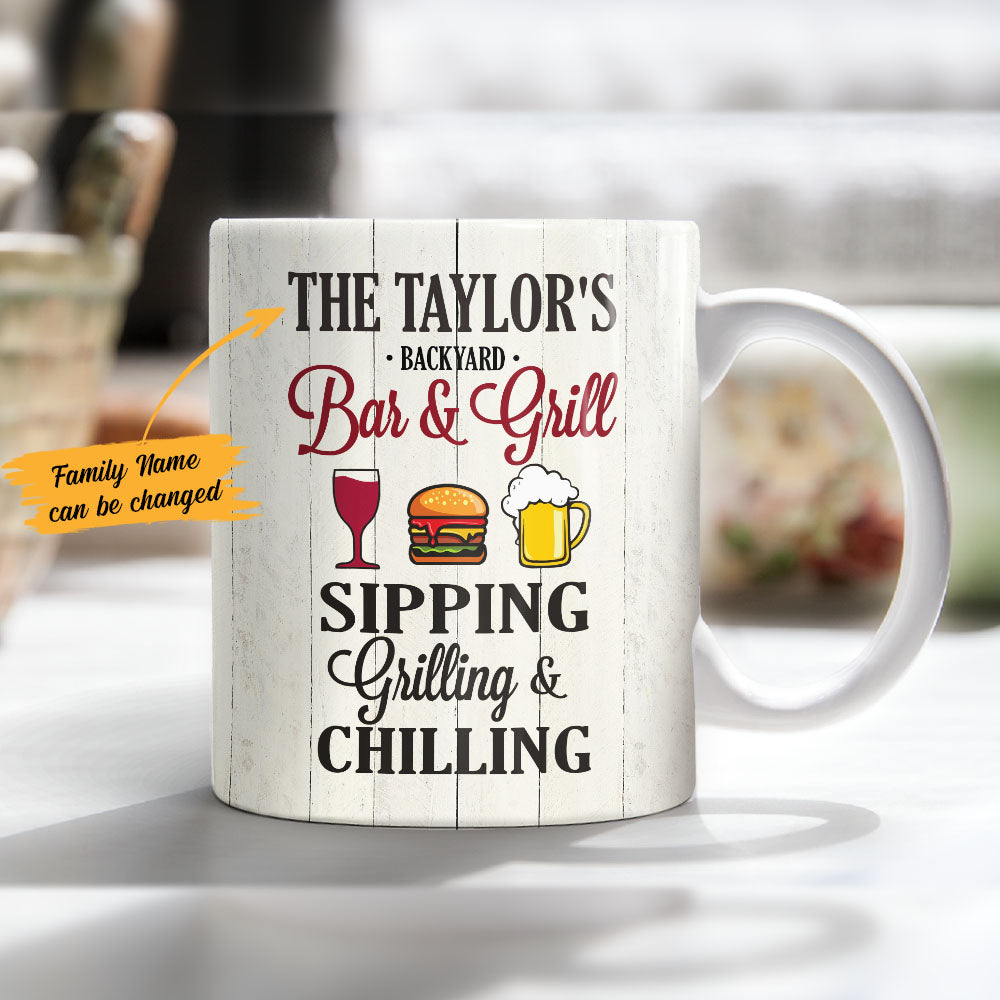 Personalized Backyard Patio Gardening Mug Personalized Backyard Patio Gardening Mug