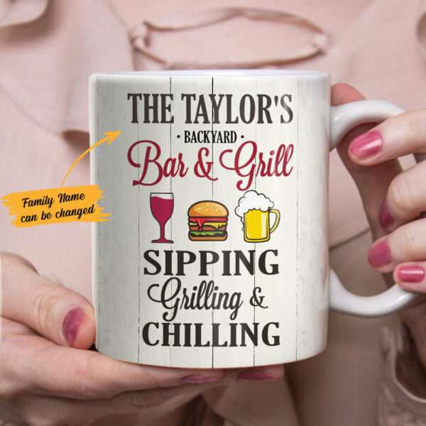 Personalized Backyard Patio Gardening Mug