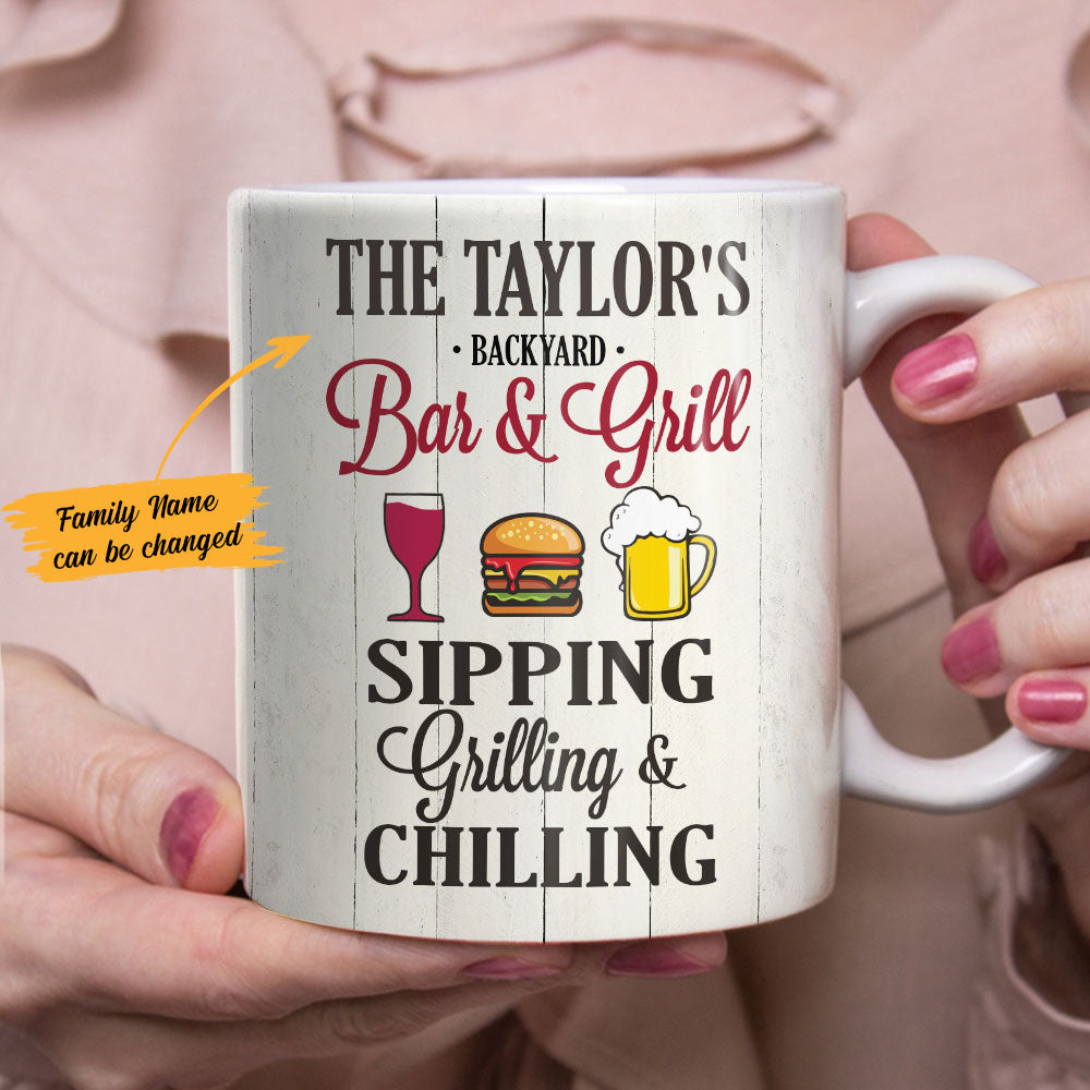 Personalized Backyard Patio Gardening Mug Personalized Backyard Patio Gardening Mug