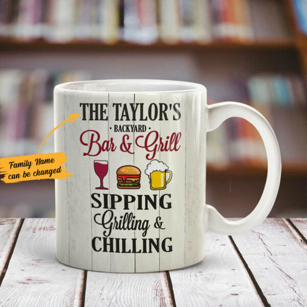 Personalized Backyard Patio Gardening Mug
