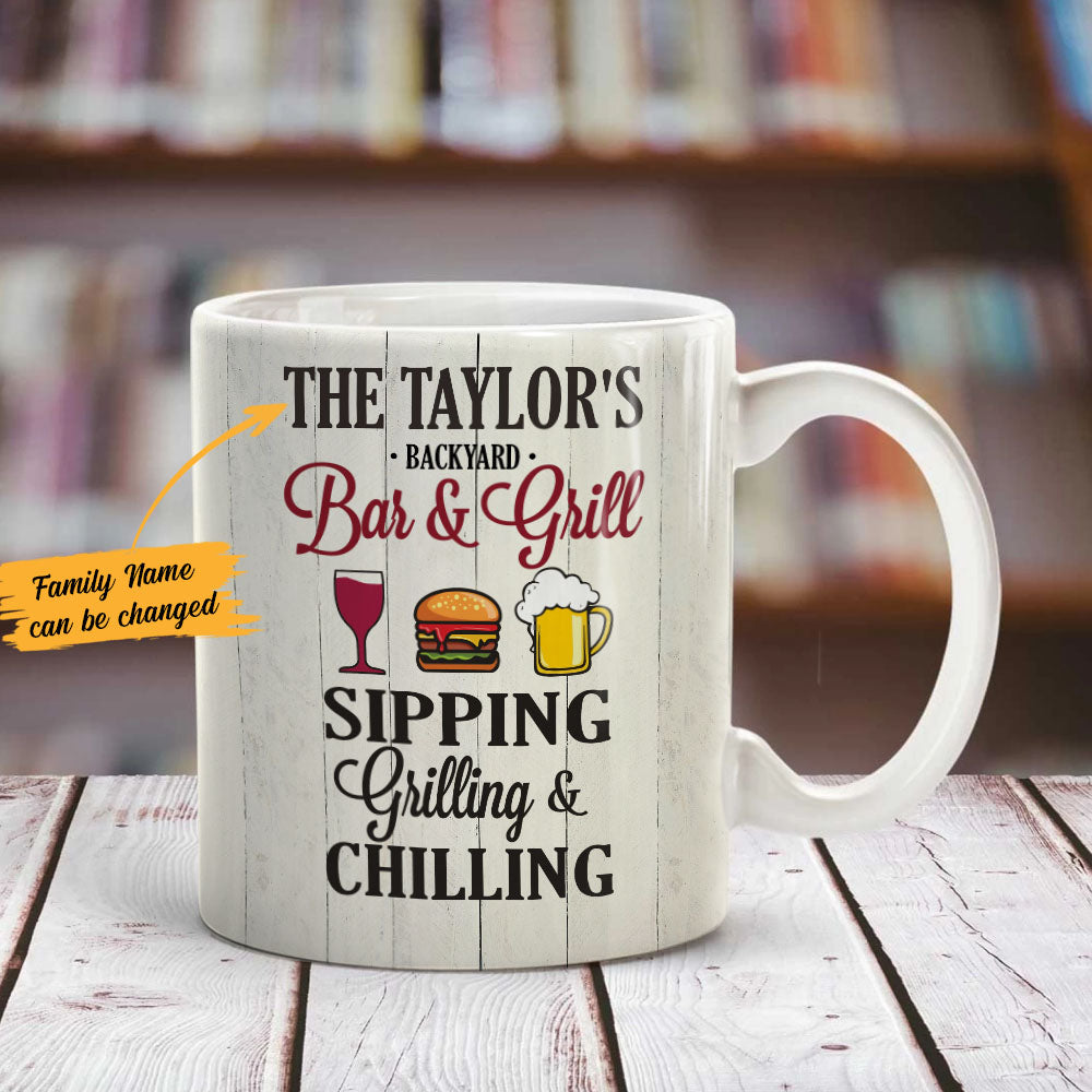 Personalized Backyard Patio Gardening Mug Personalized Backyard Patio Gardening Mug