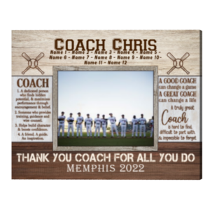 Personalized Baseball Coach Gift, Thank You For Baseball Coach Gift, End Of Season Gift For Baseball Coach Print
