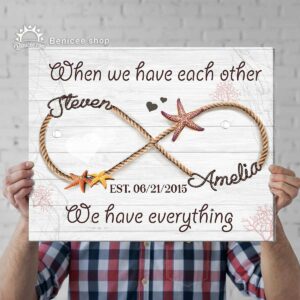 Personalized Beach Couple Names Sign Infinity Beach Wedding Anniversary Gift Name Sign Gift For Couples 1