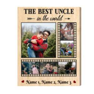 Personalized Best Uncle Gifts, Best Christmas Gift For Uncle, The Best Uncle In The World