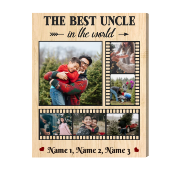 Personalized Best Uncle Gifts, Best Christmas Gift For Uncle, The Best Uncle In The World