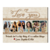 Personalized Bestie Photo Canvas Print, Friendship’s Day Gift, Gift For Best Friend Ideas – Best Personalized Gifts For Everyone