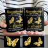 Personalized Butterflies Memorial Mom Dad Mug