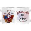 Personalized Cadeau Personnalise Pour Couple  Je T’aime Plus La Fin Je Gagne Mug