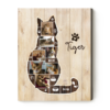 Personalized Cat Photo Collage Canvas, Cat Memorial Gifts, Cat Lover Gift