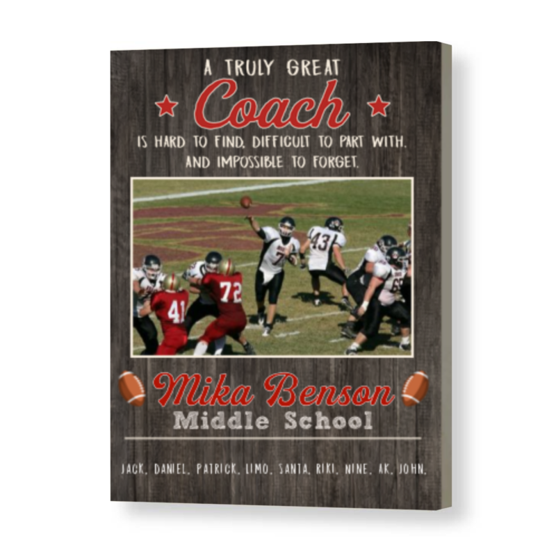 Personalized Coach Gift For Football, Coach Appreciation Gift, Football Coach Thank You Photo Gift Print Personalized Coach Gift For Football, Coach Appreciation Gift, Football Coach Thank You Photo Gift Print