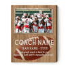Personalized Coaches Gift Football With Photo Canvas, Assistant Football Coach Gifts, Football Coach Gift Ideas Print