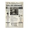 Personalized Couple 50th Anniversary Upload Photo Newspaper The Wedding Time Canvas