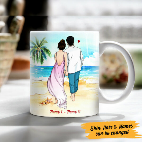 Personalized Couple Beach Mug