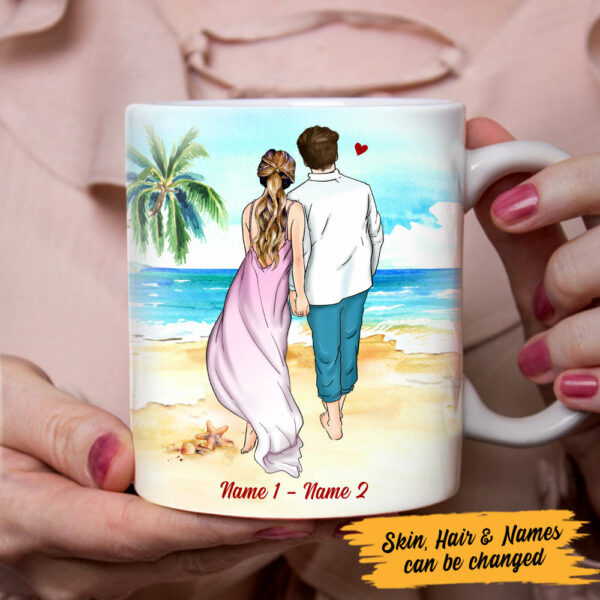 Personalized Couple Beach Mug