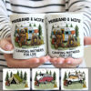 Personalized Couple Bear Husband Wife Camping Mug