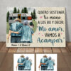 Personalized Couple Camping Spanish Pareja Camping Canvas