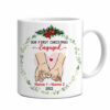 Personalized Couple Christmas Engaged Married Mug