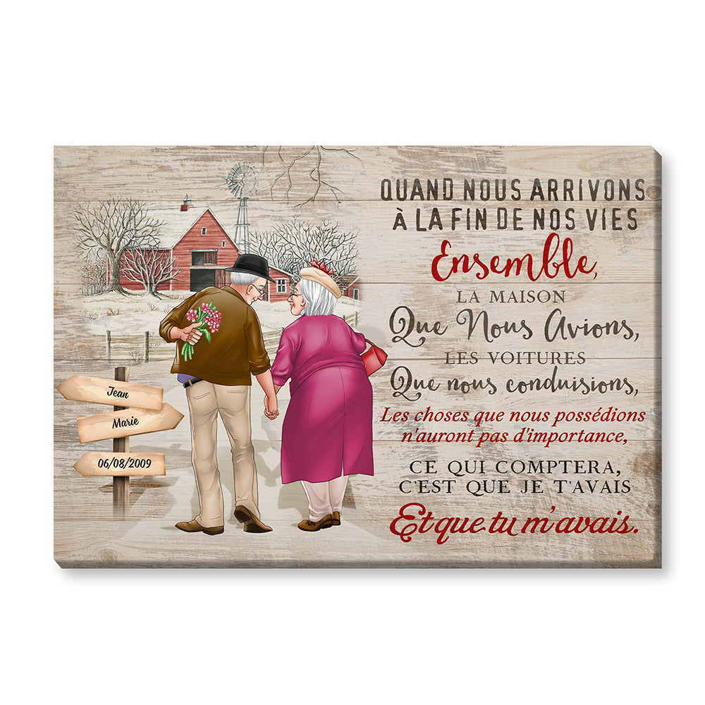 Personalized Couple French Quand Nnous Arrivons A La Fin De Nos Vies Ensemble Canvas Personalized Couple French Quand Nnous Arrivons A La Fin De Nos Vies Ensemble Canvas