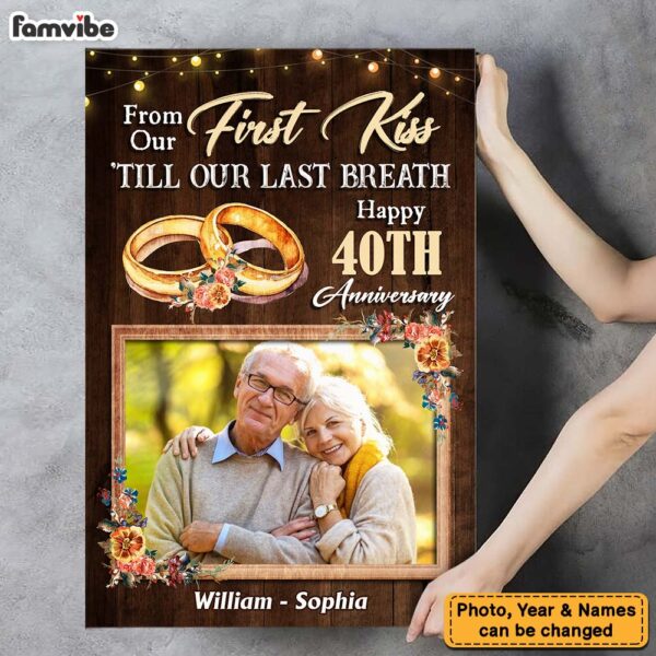 Personalized Couple From Our First Kiss Canvas
