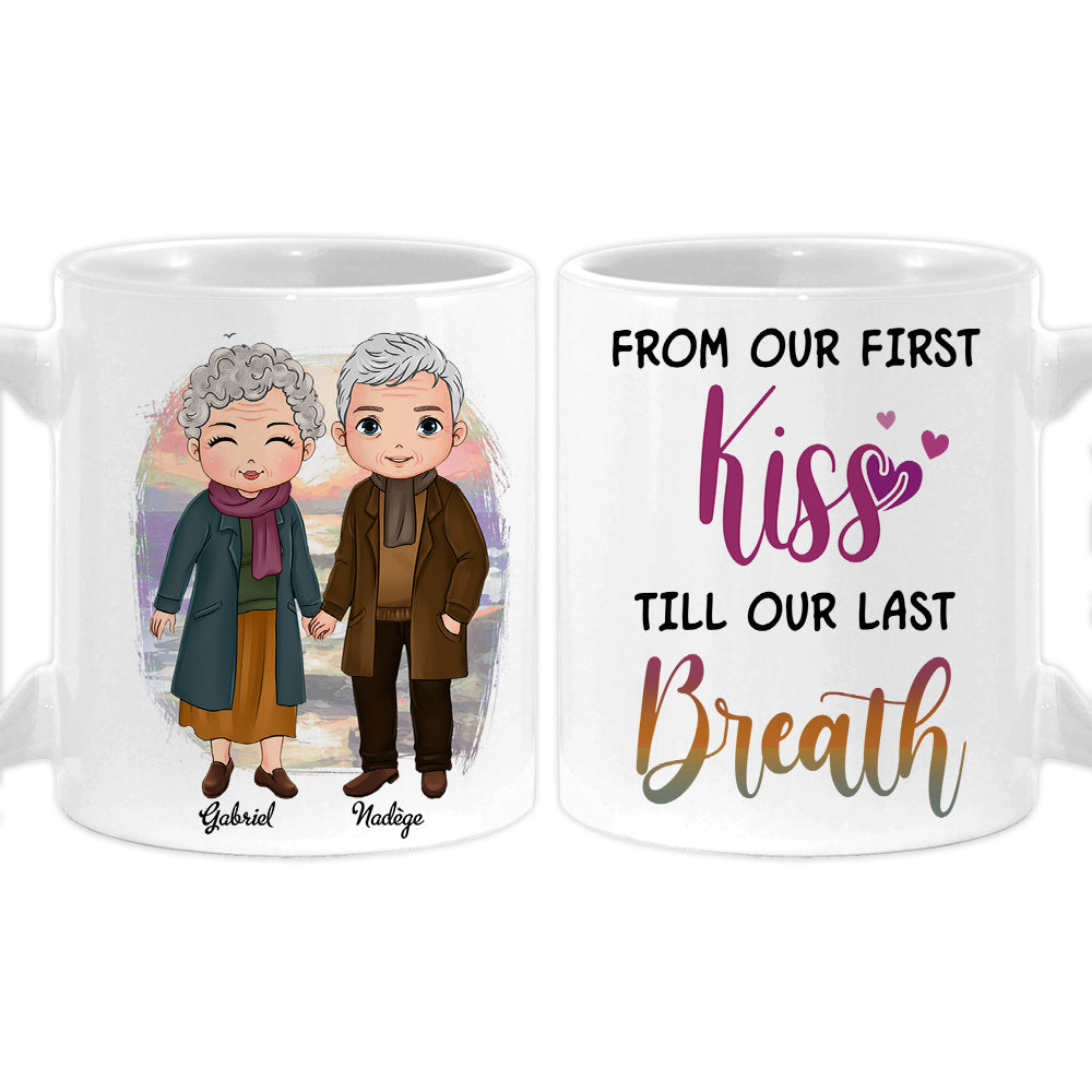 Personalized Couple From Our First Kiss Mug Personalized Couple From Our First Kiss Mug